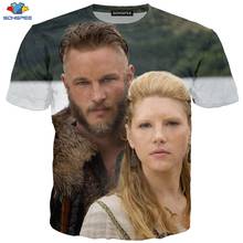 SONSPEE 3D Summer Short-Sleeved TV Series Vikings T-Shirt  War Men's Compression T-Shirt Street Couples Jacket Top Inspirational 2024 - buy cheap
