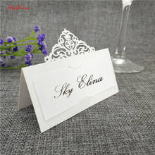 10pcs Wedding Name Cards Laser Cut Place Escort Card Pearlscent Paper Cards Guest Name Place Card Wedding Table Decoration 8z 2024 - buy cheap