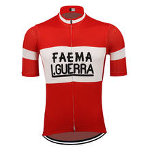 Roupa de ciclismo masculina retrô, camiseta manga curta vermelha respirável para esportes ao ar livre mountain bike roupas de bicicleta 2024 - compre barato