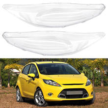 Front Headlamps Transparent Lampshades Lamp Shell Masks Front Headlights Lens Cover For Ford Fiesta 2009-2011 2024 - buy cheap