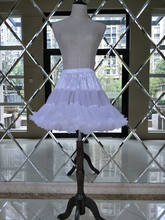 Underskirt vestido curto lolita petticoat branco cintura elástica crinoline 2022 2024 - compre barato
