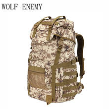 Molle 60L Camping Backpack Tactical Bag Military Large Waterproof Backpacks Camouflage Hiking Outdoor Army Bags 2024 - buy cheap