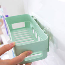 Wall Mounted Plastic Bathroom Storage Rack Makeup Organizer Shower Cosmetic Shelf Kitchen Holder 2024 - buy cheap