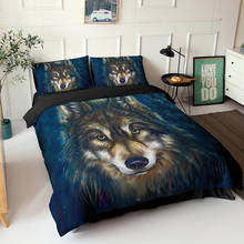 Wolf Printed 2/3 Pcs/Set Duvet Cover & Pillowcase Set with Zipper Closure Single Double Full Queen King Size Comforter Cover 2024 - buy cheap