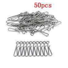 50PCS/Lot 6# 5# 4# 3# 2# 1# Hanging Snap B Fishing Swivel Barrel Fishing Connector Accessories Tackle Tools Fish Hook 2024 - buy cheap