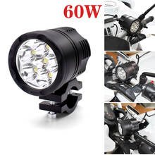 For Honda CBR 1000RR 1100XX ST1300 PCX 125 150 60W Motorcycle LED Light 9-48V Auxiliary Headlight Driving DRL Fog Lamp 4000LM 2024 - buy cheap