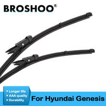 Brosapo-limpador de para-brisa de borracha natural para hyundai genesis/genesis sedan 2009 2010 2011 2012 2013 2014 2015 2016 2017 2024 - compre barato