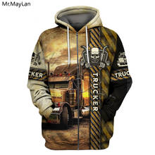 Truck 3D Printed Skull Trucker Jacket Men/women Casual Streetwear Hoodies Boys Hip Hop Hoody Sweatshirts Mens Hipster Clothes 2024 - buy cheap