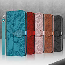 3D Life Tree Leather Case For Xiaomi Redmi Note 10 9 Pro 9s 10s 9T 9A 9C POCO X3 NFC M3 Flip Wallet Funda Stand Card Slots Coque 2024 - buy cheap