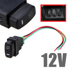 New Arrival 1pc 12V Car LED Fog Light Push Rocker Switch On/Off For Mitsubishi Pajero Lancer 2024 - buy cheap