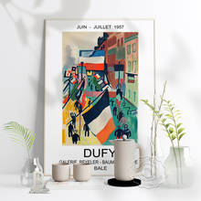 Póster de museo de exposición Raul Dufy, impresiones artísticas de Dufy galmerie Beyeler-Baumleingasse9 Bale, regalo de decoración de pared para el hogar Vintage francés 2024 - compra barato