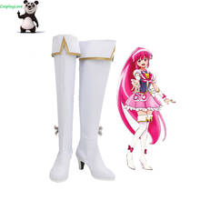CosplayLove Happiness Charge Precure Pretty Cure Aino Megumi White Cosplay Shoes Long Boots Leather Custom Made 2024 - buy cheap