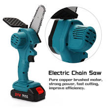 550W Electric Mini Chain Saws Pruning ChainSaw Cordless Garden Tree Logging Trimming Saw For Wood Cutting Without Battery 2024 - buy cheap