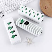 Cactus Pencil Case Student Lovely Learning Stationery Canvas Pen Storage Bag Coin Purse Wallet Kawaii School Office Supplies New 2024 - buy cheap