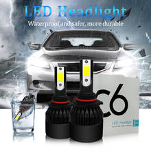 8000LM 6000K Mini Led Car Light Bulbs C6 Car Headlight H1 H7 H8 H11 9005 HB3 9006 HB4 HB2 9003 H4 LED Auto Headlights Cars Light 2024 - buy cheap