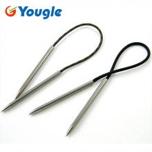 YOUGLE 2 pcs/lot 3" Jumbo Stainless Steel Lacing Weaving Stiching Needle Fid for 550 Paracord Bracelet 2024 - buy cheap