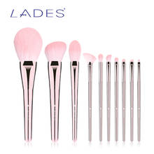 LADES 10PCS Makeup Brushes Set Professional Powder Blusher Make Up Brush Fan Highlighter Eyeshadow Eyebrow Lip Beauty Tools 2024 - buy cheap