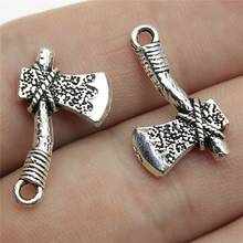 WYSIWYG 10pcs 22x14mm Ax Charm Pendants For Jewelry Making Antique Silver Color Ax Pendants Charm 2024 - buy cheap