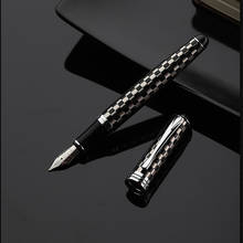 1pc/lot Jinhao X750 Fountain Pen Matte Black Pen Silver Clip 18KGP Caneta Jinhao Fine Nib Fountain Pen Luxury 14.2*1.2cm 2024 - buy cheap