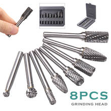 Tungsten Carbide Rotary File Tool Rotary Burrs Set 1/4" Shank Die Grinder Bit Abrasive Tools Drill Milling Carving Bit Tools 2024 - buy cheap