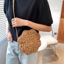 Handmade Summer Crossbody Bags For Women rattan Straw Bag Bohemian knitted Beach Bags Ladies Purse And Handbags 2021 New 2024 - buy cheap