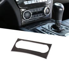 1 Pcs Carbon Fiber ABS For Mercedes Benz C Class W204 2011-2013 Central Control Air Conditioning Knob Frame Trim Car Accessories 2024 - buy cheap