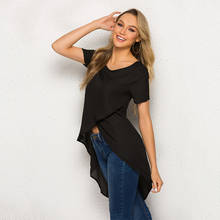 Tops negros de gasa para mujer, blusas transparentes, ropa barata China, ropa femenina, talla grande 2024 - compra barato