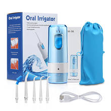 2020 novo irrigador oral portátil usb recarregável jato de água flosser 150ml tanque de água à prova dwaterproof água dentes mais limpo cuidados orais 2024 - compre barato