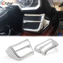 Motorcycle front chrome-plated speaker grille for Honda Goldwing 1800 F6B GL1800 2018 2019 2020 Motorcycle Accessories 2024 - buy cheap