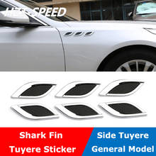 2pcs Side Vent Air Flow Fender Intake Sticker Car Simulation Side Vents Decorative stickers Chrome trim Car-styling 2024 - buy cheap