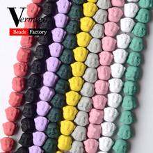 Natural Stones Buddha Head Nanotech Rubber Hematite Mineral Beads For Jewelry Making 8mm 19 Color Loose Beads Diy Bracelets 15" 2024 - buy cheap