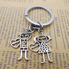 Fashion 1 Pair/Set Women New Couple Key Ring Cartoon Lover Keychain Valentines Gift 2024 - buy cheap