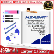 HSABAT 0 Cycle 4950mAh Battery for TCL Alcatel One Touch Idol 4S OT-6070 OT-6070K OT-6070O OT-6070Y For BlackBerry DTEK60 2024 - buy cheap