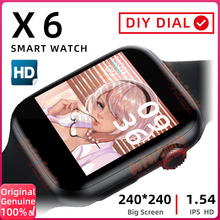 X6 smart watch 2020 Series 6 IWO smartwatch Men Women Watches Heart Rate Monitor Sport Activity Tracker Relogio pk iwo12 amazfit 2024 - buy cheap