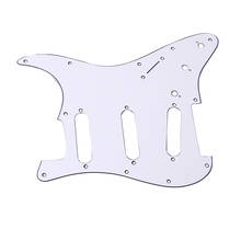 White SSS Pickguard 3 Ply 11 Hole For   Ocaster Scratchplate New 2024 - buy cheap