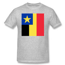 Футболка мужская базовая с коротким рукавом, смешная шуточная рубашка с флагом регулятора генерала Бельгии Конго, европейские Топы 2024 - купить недорого