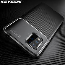 KEYSION Luxury Carbon Fiber Silicone Case for Xiaomi Mi 10 Lite Shockproof Phone Cover for Xiaomi Mi 10 10 Pro Mi Note 10 Pro 2024 - buy cheap