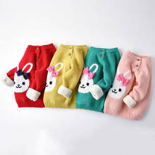 Girls Winter Sweater Girl Cartoon Rabbit Clothes Winter Tops Baby Boy Knitted Sweater Infant Cute Whale Plus Velvet Warm Sweater 2024 - buy cheap
