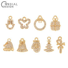 Cordial Design 30Pcs Earrings Accessories/DIY Pendant/Hand Made/Genuine Gold Plating/CZ Charms/Jewelry Findings & Components 2024 - buy cheap