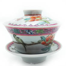Керамическая чаша для чая с блюдцем, в виде птицы, Gaiwan Art, фарфоровая чайная чаша Цзиндэчжэнь, посуда для напитков в подарок 2024 - купить недорого
