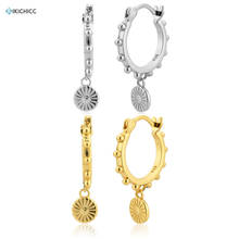 Kikichicc-pendientes de plata de primera ley con forma de gota para mujer, aretes pequeños, Piercing, plata esterlina 925, estilo europeo 2024 - compra barato