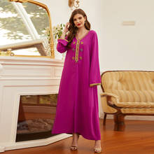 Vestido de eid mubarak abaya dubai muçulmano de turquia, vestido kaftan muçulmano, roupa feminina, vestidos para mulheres 2024 - compre barato