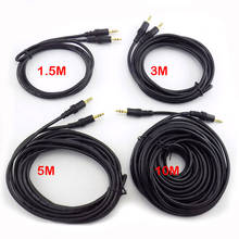 1.5/3/5/10M 3.5mm Male to Male Jack Audio Stereo Aux AV Extension Cable Cord fo Audio speaker TV Computer Laptop player 2024 - buy cheap