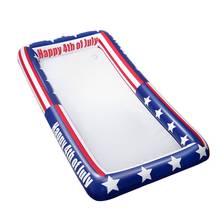 TINKSKY Patriotic Inflatable Serving Bar US Flag Buffet Cooler for 4th of July BBQ Picnic Pool Party 2024 - compra barato