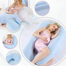 Fronha de algodão para mulheres grávidas, travesseiro de apoio para dormir em forma de u e maternidade para gravidez, travesseiro lateral para dormir 2024 - compre barato