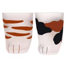 2 Pcs Creative Cute Cat Paws Glass Tiger Paws Mug Office Coffee Mug Tumbler Personality Breakfast Milk Porcelain Cup Gift Small, 2024 - buy cheap