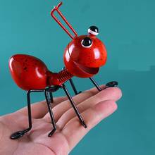 Garden Ant Metal Sculpture Ornament Colorful Cute Cartoon Iron  Insect Hanging Wall Art Garden Lawn Indoor Outdoor Decor 1PCS 2024 - buy cheap