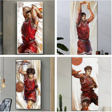 Slam Dunk художественный плакат Баскетбол Спорт Мультфильм Аниме персонажи холст живопись современный настенный художественный плакат домашний декор для комнаты мальчиков подарок 2024 - купить недорого
