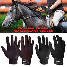 Luvas de cavalgar e equitação profissional, luvas de esportes equestre unissex 2024 - compre barato