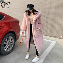 Oversized Faux Fur Coat Women Winter Coat Thick Warm plush coat Ladies Big Hooded Faux Fur Jacket Female Pink Teddy Coat Zipper 2024 - buy cheap